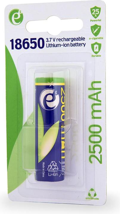 Immagine prodotto Gembird Accumulatore litowo-jonowy tipo 18650 10C 2500mAh (1 pz., 18650, 2500 mAh)