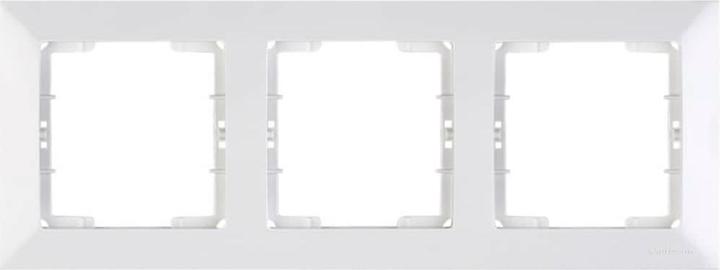 Image du produit Mutlusan Candela Cadre triple horizontal blanc pour 3 modules