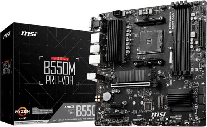 MSI Pro-VDH (AM4, AMD B550, mATX)