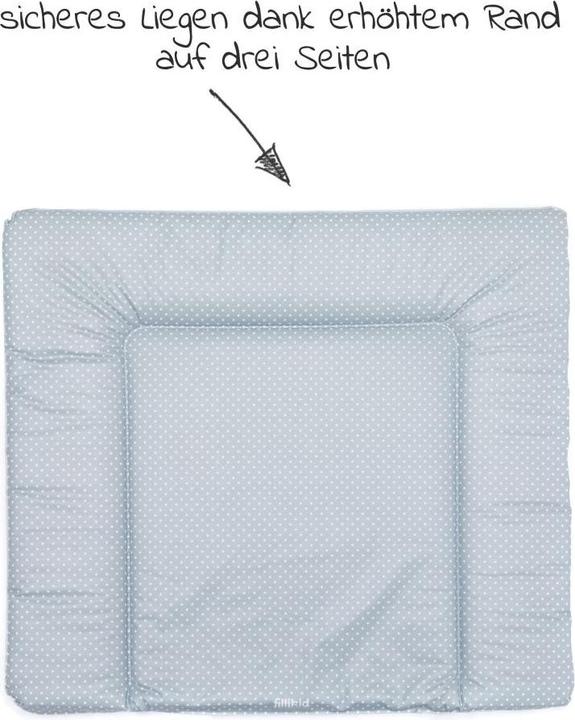Produktbild Fillikid Wickelauflagen Wickelauflage Softy 75 x 85 cm - kleine Punkte Exklusiv (75 x 85 cm)
