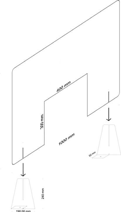 Actual product image Protective wall version 3, 100 x 67 x 0.4 cm (10.50 cm, 71.50 cm)