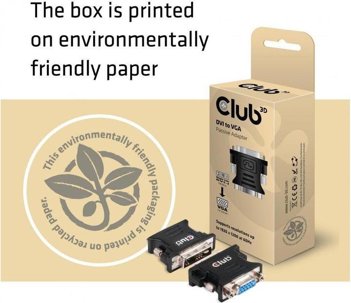 Produktbild Club 3D DVI-I bis (VGA, 4 cm)