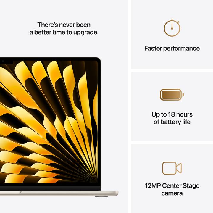 Produktbild Apple MacBook Air – 2025 (15.30", M4, 32 GB, 1000 GB, DE)