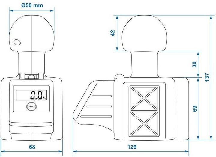 Produktbild ProPlus Deichselwaage digital