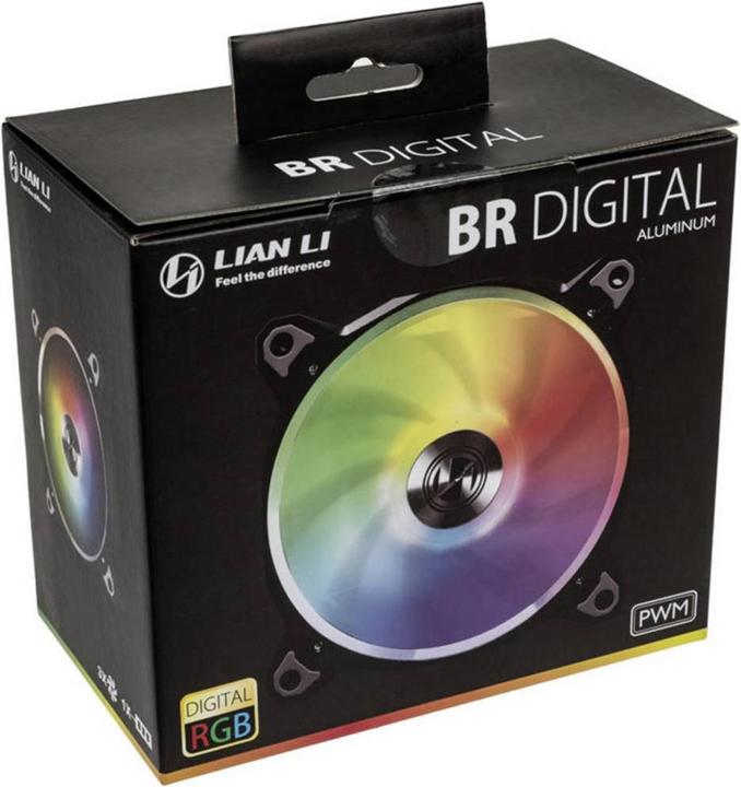 Actual product image Lian-Li BR120 Digital RGB PWM Fan 3-Pack + Controller (120 mm, 3 x)