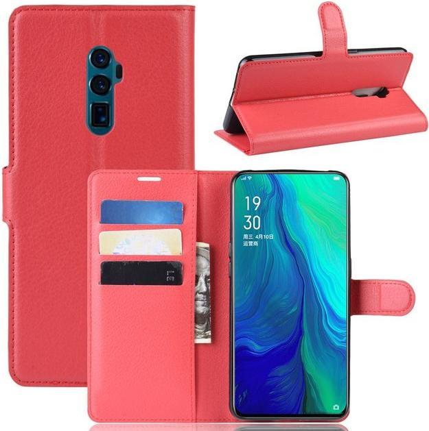 Actual product image MU Classic Litchi Leather Bookcover Series (Oppo Reno 10x Zoom, Oppo Reno 5G)