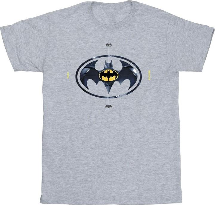 Actual product image Mens The Flash Batman Metal Logo T-Shirt (XL)