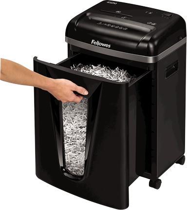 Image du produit Fellowes Powershred 450M - Destruction croisée - 22 cm - 2 x 12 mm - 22 l - boutons - 4 roues/roues (Micro-coupe)