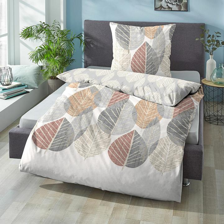 Produktbild Biberna Komfort Feinbiber Bettwäsche 4168-555 natur (Bettwäsche Set, 135x200 cm (80x80 cm))