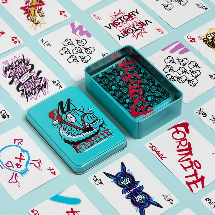 Actual product image Paladone Products Fortnite Playing Cards in Tin
