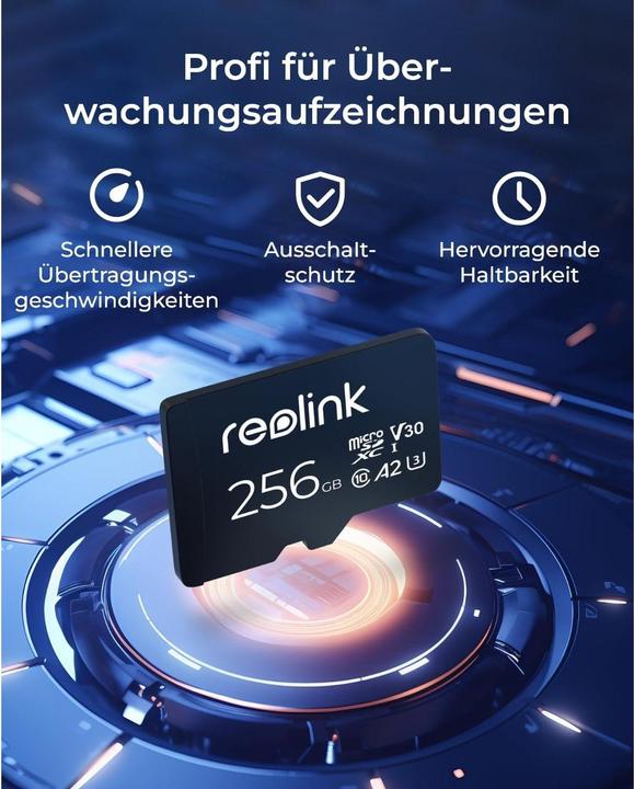 Actual product image Reolink MicroSD (256 GB, microSDXC, U3, UHS-I)