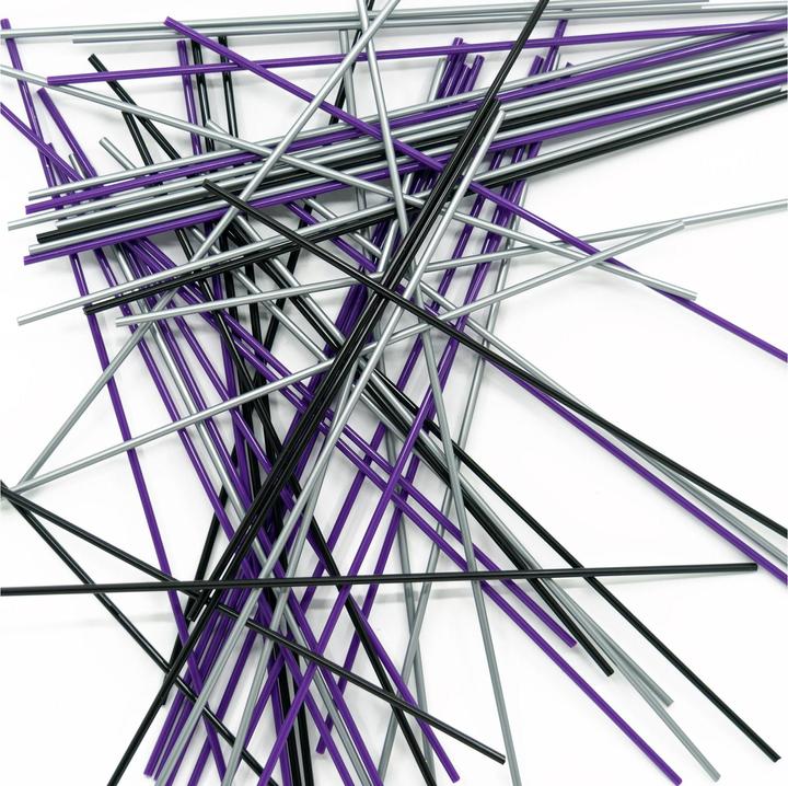 Immagine prodotto 3Doodler Create+ Filament 75 PLA violett schwarz grau/"Night Sky Mix/" (PLA, 3 mm, 184 g, Viola)