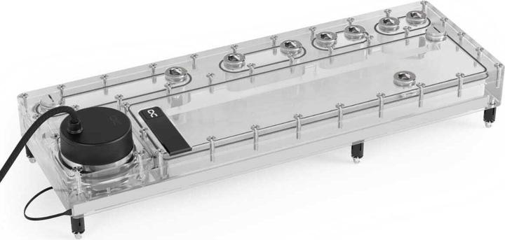 Actual product image Alphacool AGB Core Distro Plate 420 Links VPP/D5 mit VPP Apex Pumpe