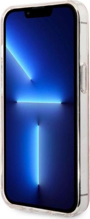 Image du produit Guess Zestaw GUBPP13LH4EACSP Etui+ chargeur iPhone 13 Pro różowy/pink hard case 4G Print MagSafe (Apple iPhone 13 Pro)