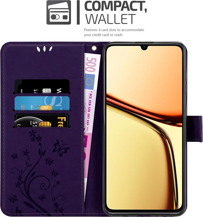 Image du produit Cadorabo Coque pour Realme C61 / C63 pour Fleur Book (CAT S61, Realme C63)