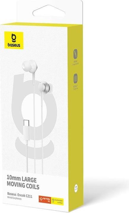 Image du produit Baseus Casque Encok CZ11 (blanc) (Filaire)