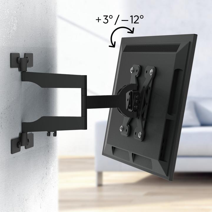 Actual product image Hama TV wall mount, swivelling, tilting, extra flat, 229 cm (90") up to 40 kg (Wall, 90", 40 kg)