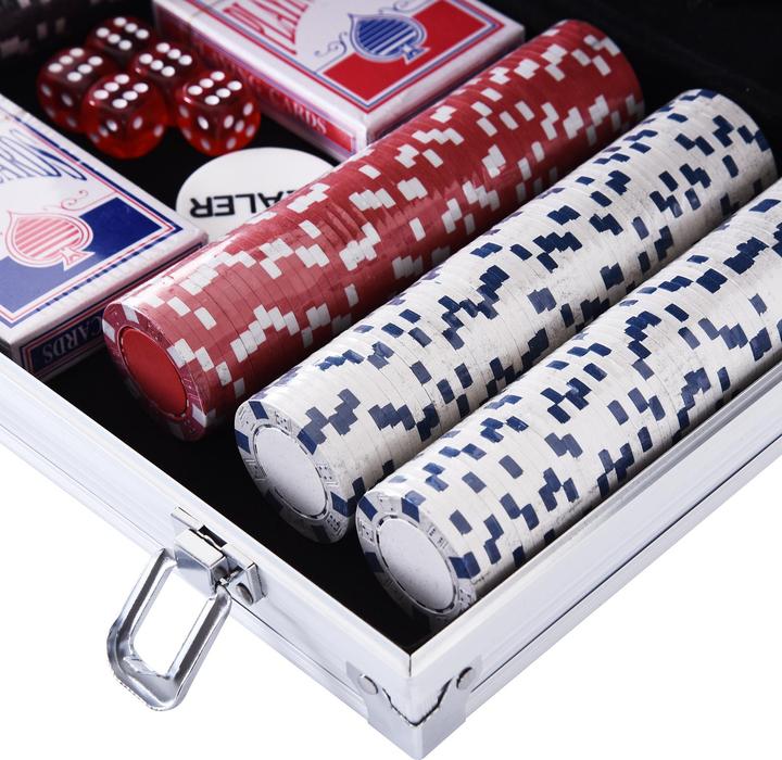 Produktbild Homcom Pokerkoffer mit 300 Chips (Englisch, Deutsch)
