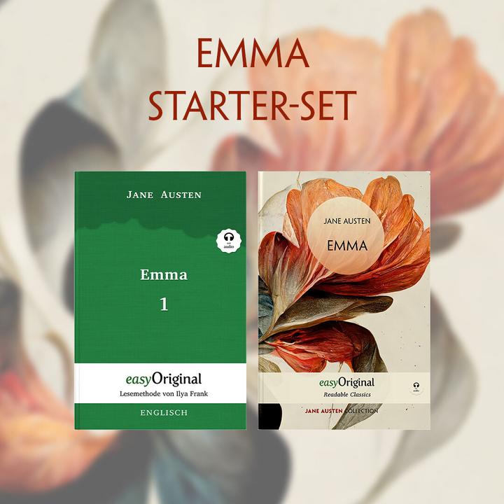 Actual product image Emma - Starter Set (with free audio download link) (Jane Austen, Ilya Francs, Ulrike Wittmann, German)
