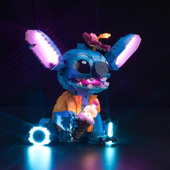 Immagine prodotto BrickBling Set di luci a LED per LEGO Stitch (43249) incluso telecomando