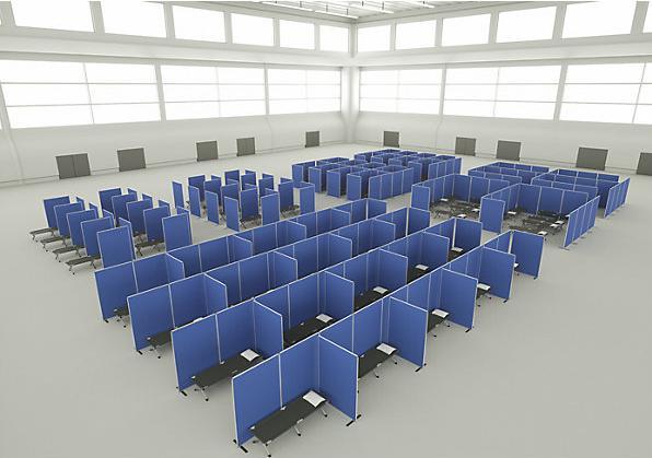 Produktbild Magnetoplan Präsentationswand (1250 x 1800 x 350 mm)
