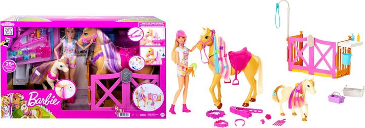 Produktbild Barbie Spielset mit Puppe und 2 Pferden