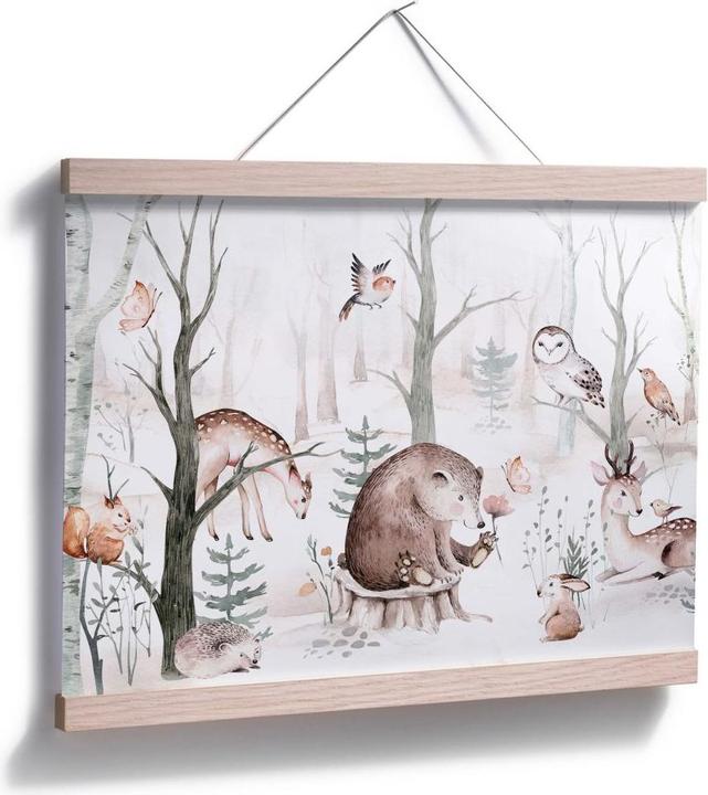 Image du produit Trenddeko Amis des animaux dans la forêt (40 x 30 cm)