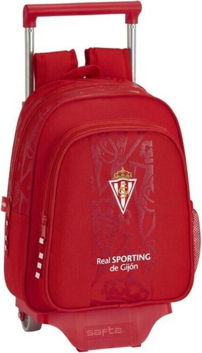 Real Sporting de Gijón Schulrucksack mit Rädern 705 Rot (10 l)
