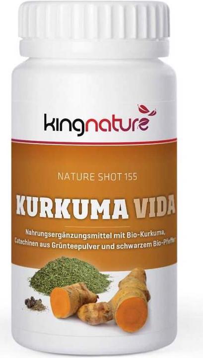 Image du produit Kingnature Kurkuma Vida (72 pièce(s), Capsules, 82 g)
