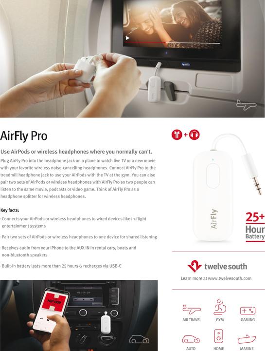 Image du produit TwelveSouth AirFly Pro (Emetteur & Récepteur)