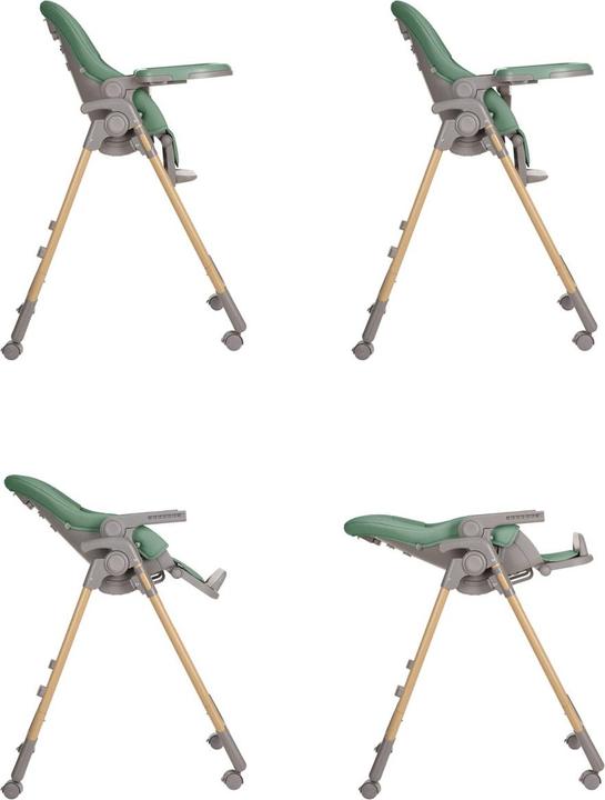 Produktbild Kikkaboo Kinderhochstuhl Olive Räder (Hochstuhl)
