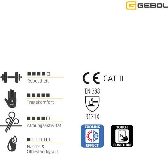 Immagine prodotto Gebol GEBOL Arbeitshandschuh Master Flex Cool & Touch 10 (10)