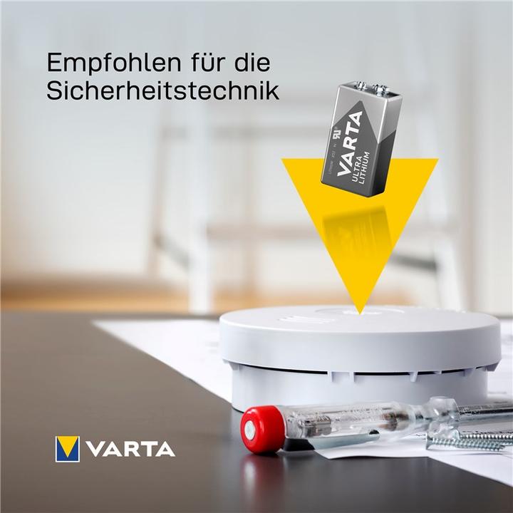 Actual product image Varta ULTRA Lithium (1 pcs., 9V Block, 1150 mAh)