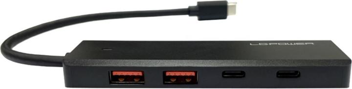 Produktbild LC-Power LC-HUB-U3-4-C 2xUSBA 1XUSB-C Black retail (USB-C, 4 Ports)