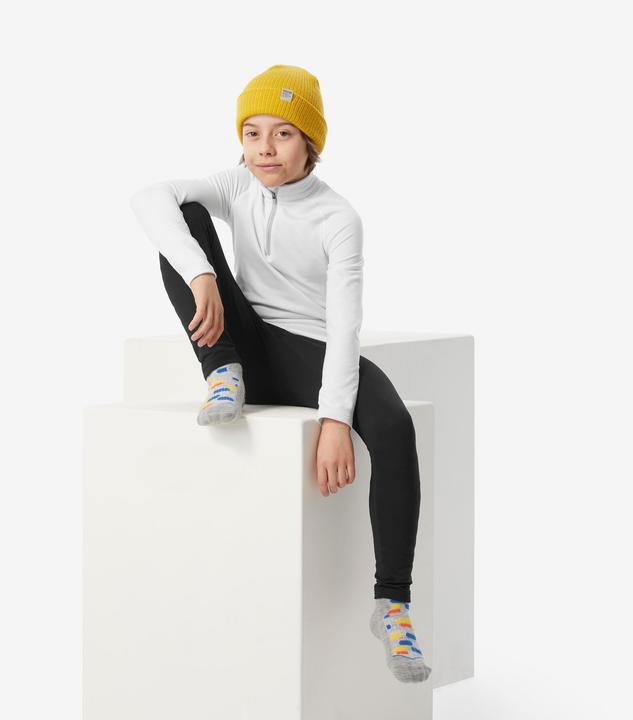 Produktbild Wedze Skiunterwäsche Funktionshose Kinder - BL 500 schwarz (100 C)