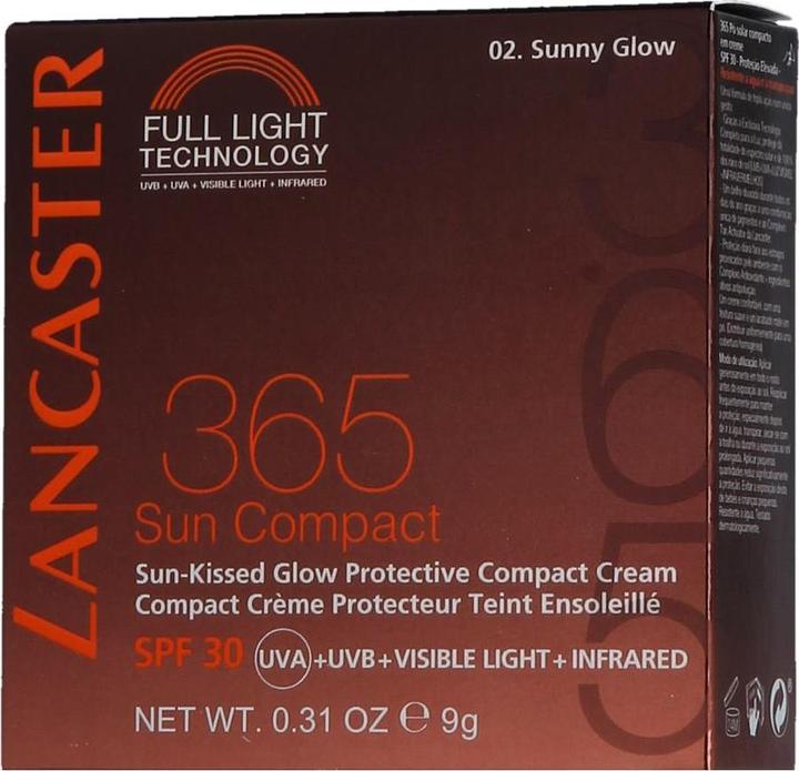 Actual product image Lancaster Sun 365 - Compact Powder Cream Medium 02 (Sun cream face, SPF 30, 9 g)