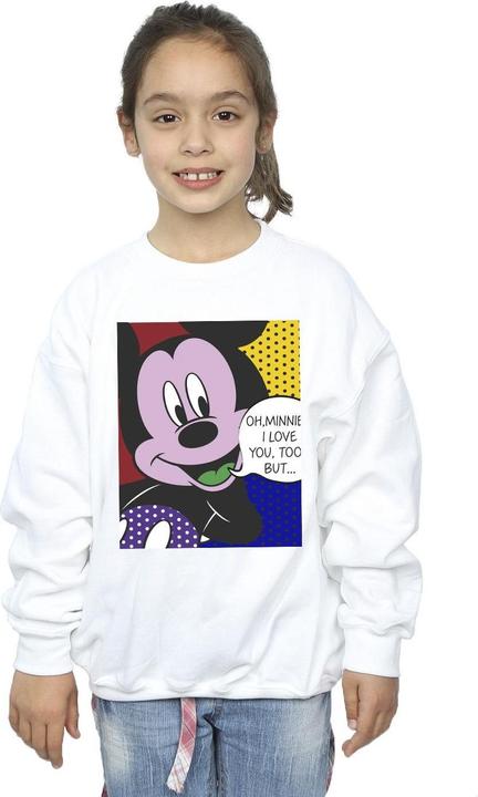Produktbild Disney Mickey Mouse Oh Minnie Pop Art Sweatshirt Mädchen (152, 158)