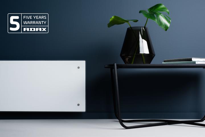 Image du produit Adax Surface de chauffe en verre Clea H 12 KWT, 1200W 230V avec WiFi, blanc (1200 W)