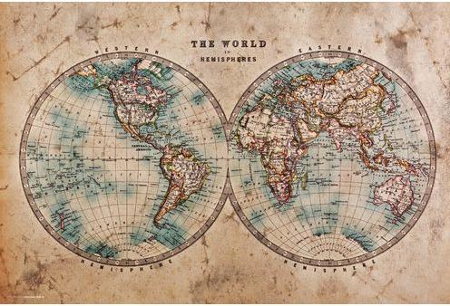 Actual product image CoverYourDesk Historical world map (40 x 60 cm)