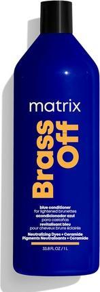 Produktbild Matrix Brass Off Color Protecting Blue Toning Conditioner für aufgehelltes braunes Haar 1L (1000 ml)