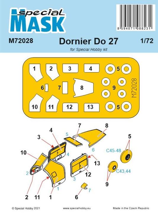 Immagine prodotto Special Hobby Maschera Dornier Do.27