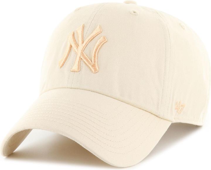 47 Brand Strapback Cap - CLEAN UP New York Yankees natural