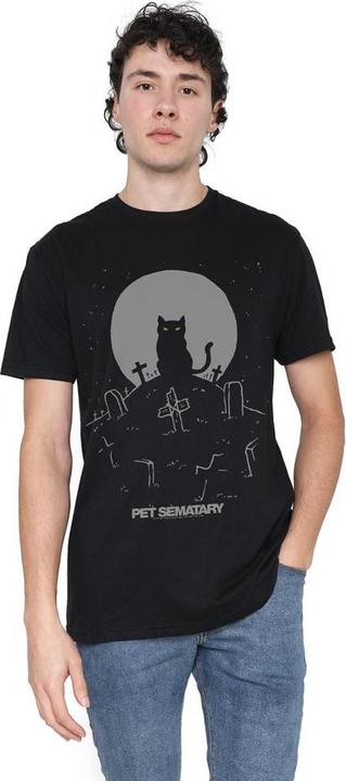Immagine prodotto Pet Sematary Cat With Tombstones Maglietta Uomo (XL)