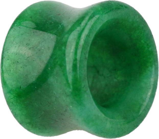 Star Piercing Flared Tunnel aus Jade Stein (ohne Messing, Mineralisch)