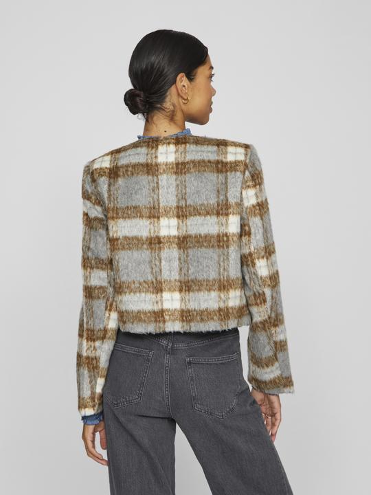Produktbild Vila Kariert Knopf Jacke (36)