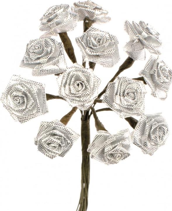 Actual product image Glorex Dior florets 12 flowers silver
