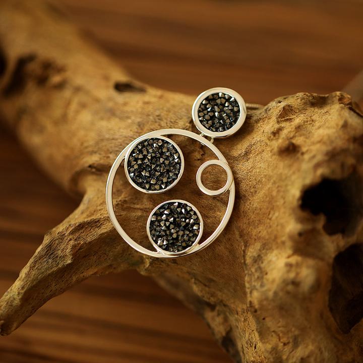 Image du produit Andreani Bracelet avec pierre de lave véritable (8 cm, Pierres, Métal)
