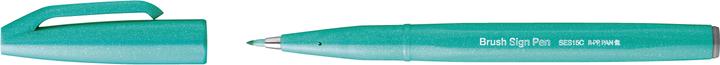 Actual product image Pentel Brush Sign Pen (Emerald green, 1 x)