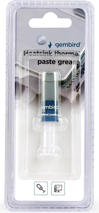 Immagine prodotto Gembird TG-G1.pasta conduttrice di calore /m-K (4.50 W/m K, 1.50 g)