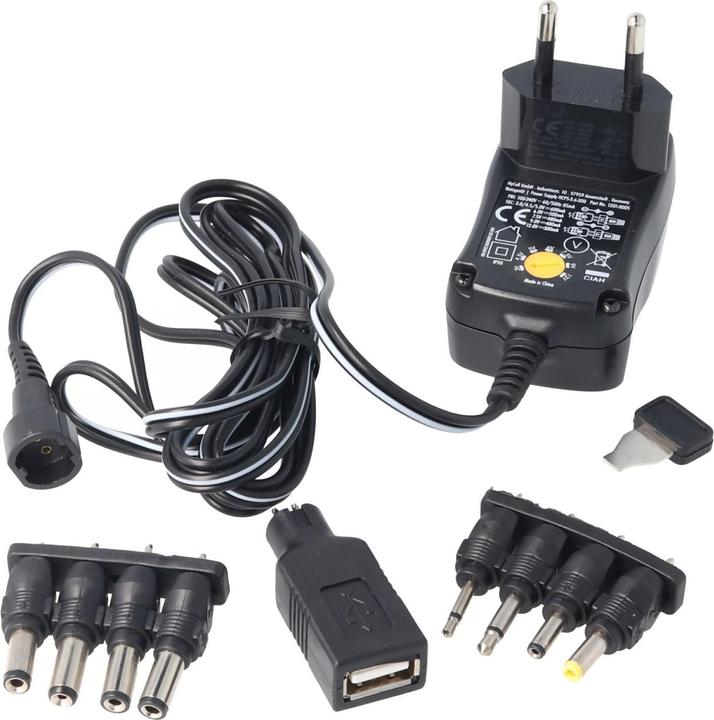 Immagine prodotto AccuCell Alimentazione universale da 3 volt a 12 volt con 1 USB e 8 adattatori DC